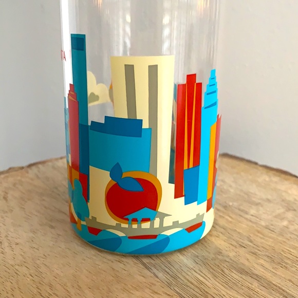 NWOT ✨Starbucks 2016✨ Atlanta YOU ARE HERE collection glass bottle with lid - Picture 3 of 7